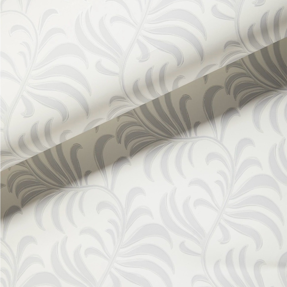 Serena & Lily Tisbury Wallpaper – Fog on Ivory – 2 Rolls – New